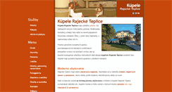 Desktop Screenshot of kupele.rajecke-teplice.net