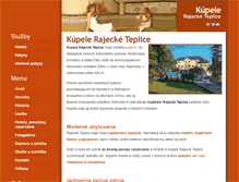 Tablet Screenshot of kupele.rajecke-teplice.net